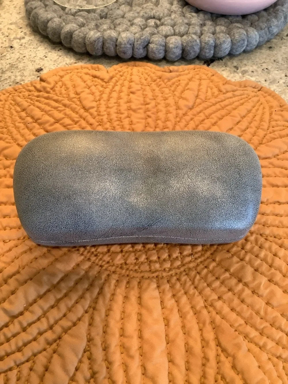 Chanel Metallic Gray Eyewear Case - Hardshell